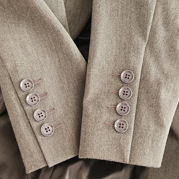 Express Design Studio Grey Button Front Blazer 4 - Picture 6 of 6